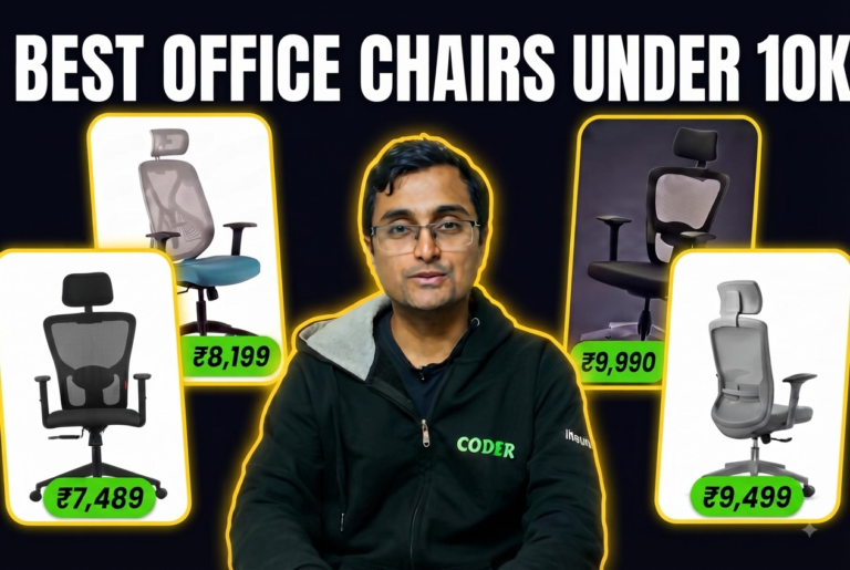 Best Office Chairs Under ₹10000 in India For Long Work Hours